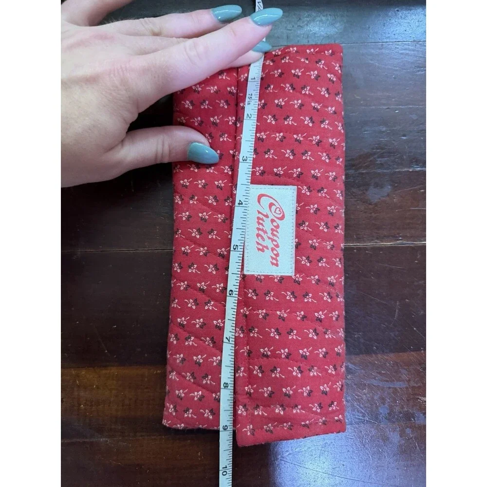 Vintage Quilted Coupon Holder Clutch